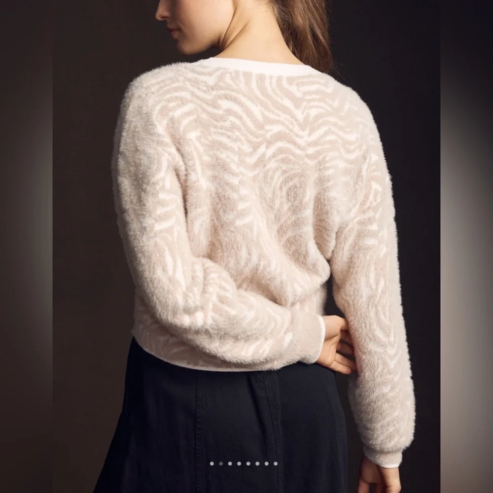 Pilcro Animal Eyelash Sweater
Color: NEUTRAL MOTIF - Picture 3 of 12